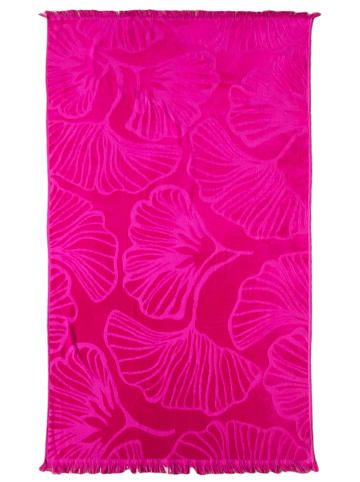 Le Comptoir de la Plage Strandtuch "Dantela - Manzanillo" in Pink - (L)170 x (B)90 cm