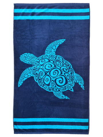 Le Comptoir de la Plage Ręcznik plażowy "Sirli - Pavlos" w kolorze niebieskim - 170 x 90 cm