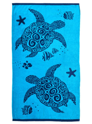 Le Comptoir de la Plage Ręcznik plażowy "Sirli - Osa" w kolorze błękitnym - 170 x 90 cm