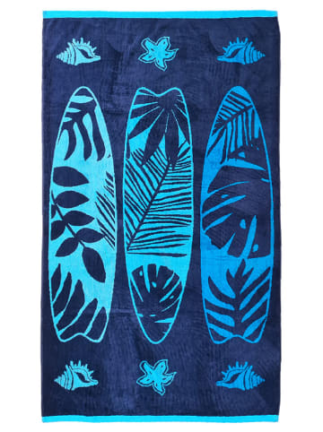 Le Comptoir de la Plage Ręcznik plażowy "Colibri - Rada" w kolorze niebieskim - 170 x 90 cm