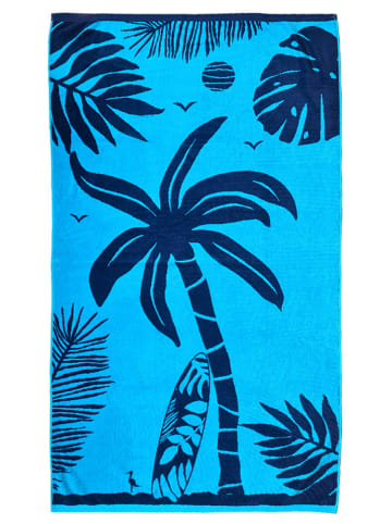 Le Comptoir de la Plage Ręcznik plażowy "Colibri - Cokoba" w kolorze niebieskim - 170 x 90 cm