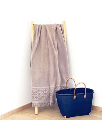 Le Comptoir de la Plage Strandtuch "Romance" in Beige - (L)170 x (B)90 cm