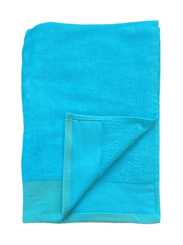 Le Comptoir de la Plage Strandtuch "Shady" in Türkis - (L)180 x (B)140 cm