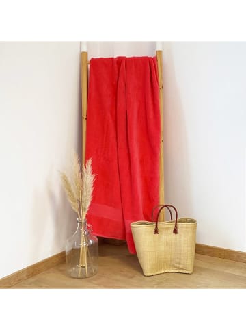 Le Comptoir de la Plage Ręcznik plażowy "Classy" w kolorze czerwonym - 180 x 90 cm