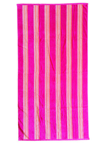 Le Comptoir de la Plage Ręcznik plażowy "Milonga" w kolorze różowym - 140 x 70 cm