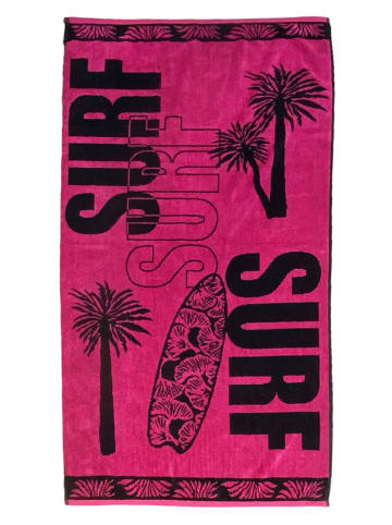 Le Comptoir de la Plage Ręcznik plażowy "Auka - Aurora" w kolorze różowym - 140 x 70 cm