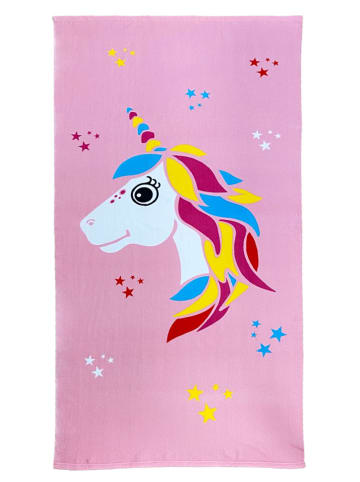 Le Comptoir de la Plage Ręcznik plażowy "Rolla - Likorn" w kolorze jasnoróżowym - 170 x 90 cm