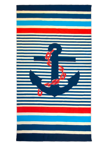 Le Comptoir de la Plage Ręcznik plażowy "Rolla - Baltimore" w kolorze niebieskim - 170 x 90 cm