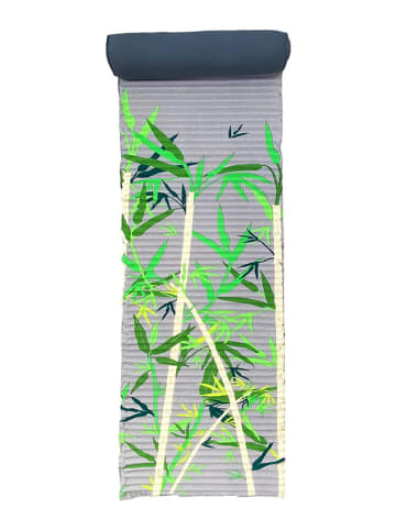 Le Comptoir de la Plage Strandmat "Matelas" grijs/groen - (L)180 x (B)60 cm
