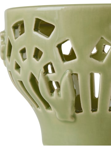 Kähler Theelichthouder "Orangery" lichtgroen - (H)7,5 x Ø 9,5 cm