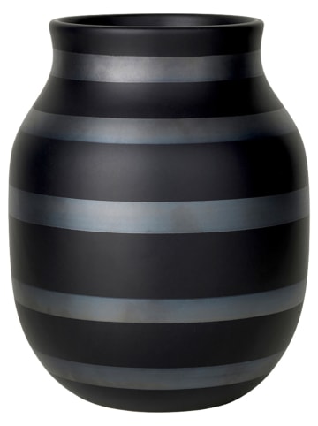 Kähler Vase "Omaggio" in Schwarz/ Grau - (H)20 cm