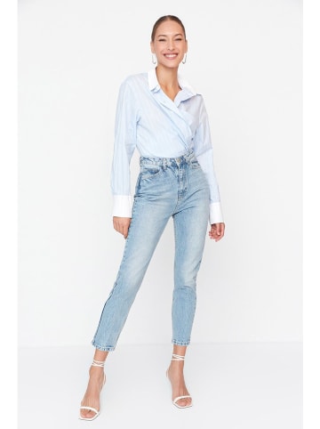 trendyol Spijkerbroek - mom fit - lichtblauw