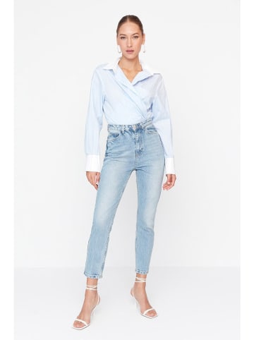 trendyol Spijkerbroek - mom fit - lichtblauw
