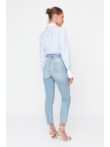 trendyol Spijkerbroek - mom fit - lichtblauw