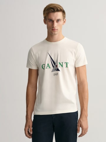 Gant Koszulka w kolorze kremowym