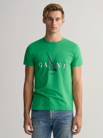 Gant Koszulka w kolorze zielonym