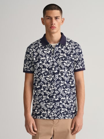 Gant Poloshirt donkerblauw/wit