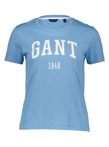 Gant Koszulka w kolorze błękitnym
