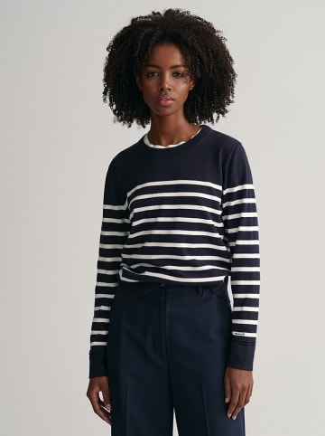 Gant Trui donkerblauw/wit