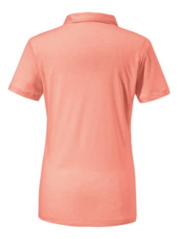 Schöffel Funkcyjna koszulka polo "Vilan" w kolorze koralowym