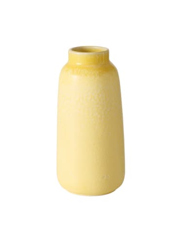 Boltze Vaas "Jerson" geel - (H)17 x Ø 8 cm