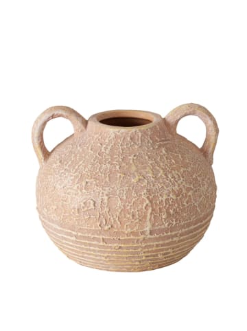 Boltze Vase "Elna" in Beige - (B)13 x (H)11 cm