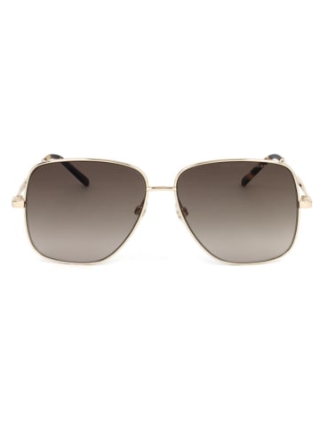 Marc Jacobs Damen-Sonnenbrille in Gold/ Braun