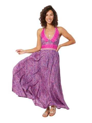 Aller Simplement Sukienka w kolorze fioletowo-różowo-beżowym
