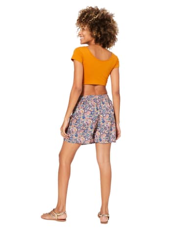 Aller Simplement Shorts in Blau/ Rosa/ Orange