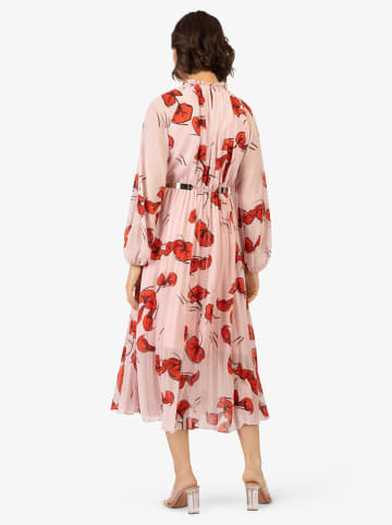 APART Plissee-Kleid in Rosa/ Rot