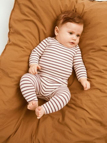 name it Legging "Banen" crème/lichtbruin