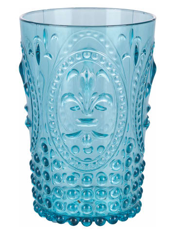 Villa d´Este 6er-Set: Gläser "Ocean" in Blau/ Hellblau/ Transparent - 400 ml