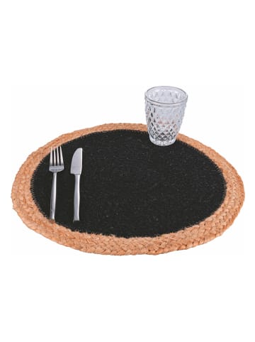 Villa d´Este Podkładka stołowa w kolorze czarnym - Ø 38 cm