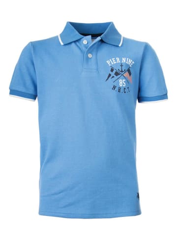 Pier Nine Boys Koszulka polo w kolorze niebieskim