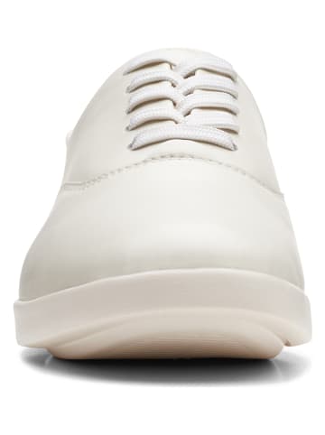 Clarks Leder-Sneakers in Weiß