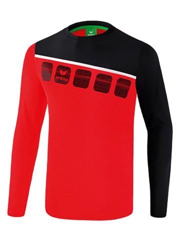 erima Trainingsshirt "5-C" in Rot/ Schwarz