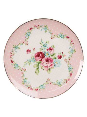 Clayre & Eef Dessertteller in Rosa - Ø 21 cm