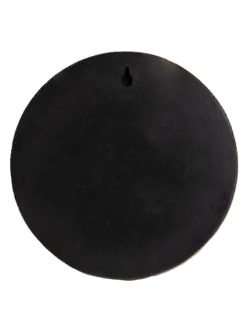 Clayre & Eef Dekoracja ścienna "Deutsche Mark" w kolorze srebrnym - Ø 20 cm
