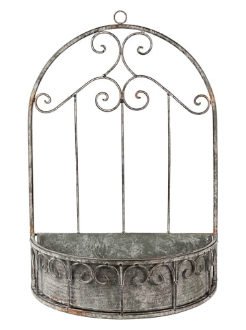 Clayre & Eef Plantenhouder grijs - (B)36 x (H)52 x (D)18 cm