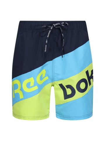 Reebok Szorty kąpielowe "Ryan" w kolorze granatowo-turkusowym