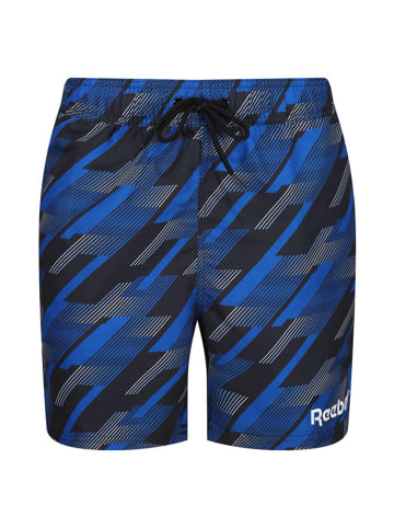 Reebok Szorty kąpielowe "Harding" w kolorze niebiesko-czarnym