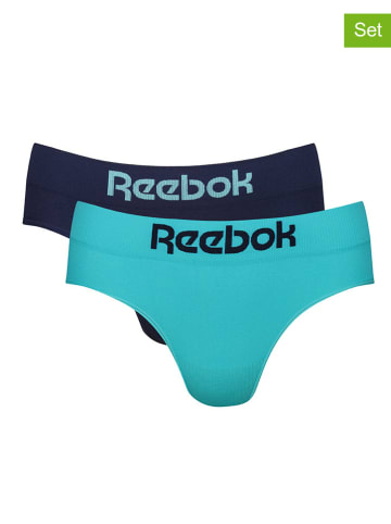 Reebok Figi (2 pary) "Sara" w kolorze granatowo-turkusowym