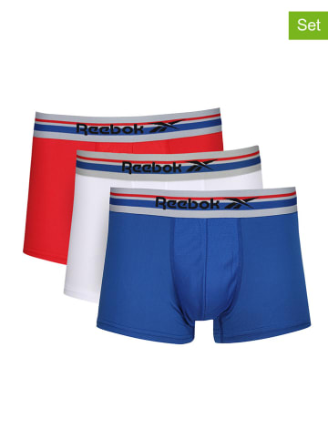 Reebok 3-delige set: boxershorts "Pietro" rood/wit/blauw