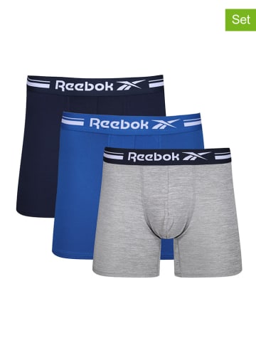 Reebok 3-delige set: boxershorts "Arvid" grijs/blauw/donkerblauw