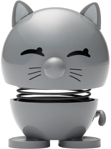 Hoptimist Dekofigur "Cat" in Grau - (B)5 x (H)6 x (T)5 cm