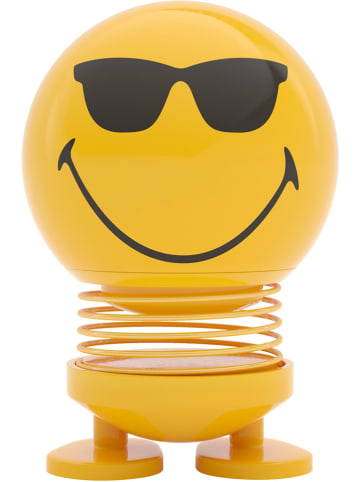 Hoptimist Dekofigur "Smiley Cool S" in Gelb - (B)5 x (H)8 x (T)5 cm