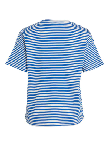 Vila Shirt "Vijada" in Weiß/ Blau