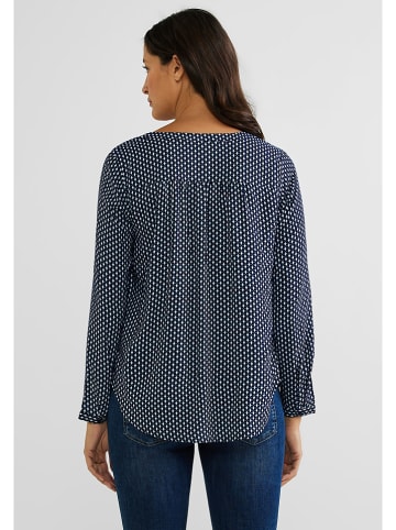 Street One Blouse donkerblauw/wit