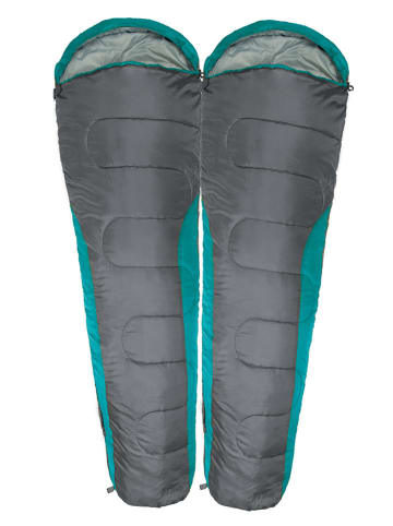 Happy People Mummieslaapzak "Hit" grijs/turquoise