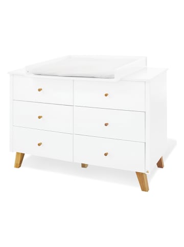 Pinolino Wickelkommode "Pan" in Weiß - (B)140 x (H)101 x (T)78 cm